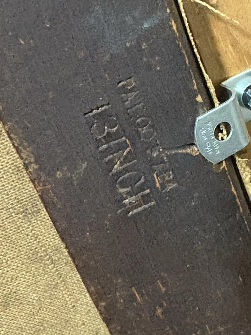 Early 20th Century Oil On Canvas Folk Art Landscape Painting - 6