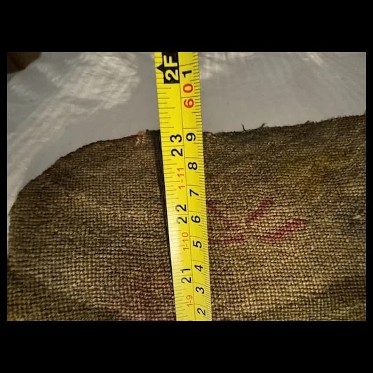 Antique Folk Art Needlepoint w/ artists initials - 9