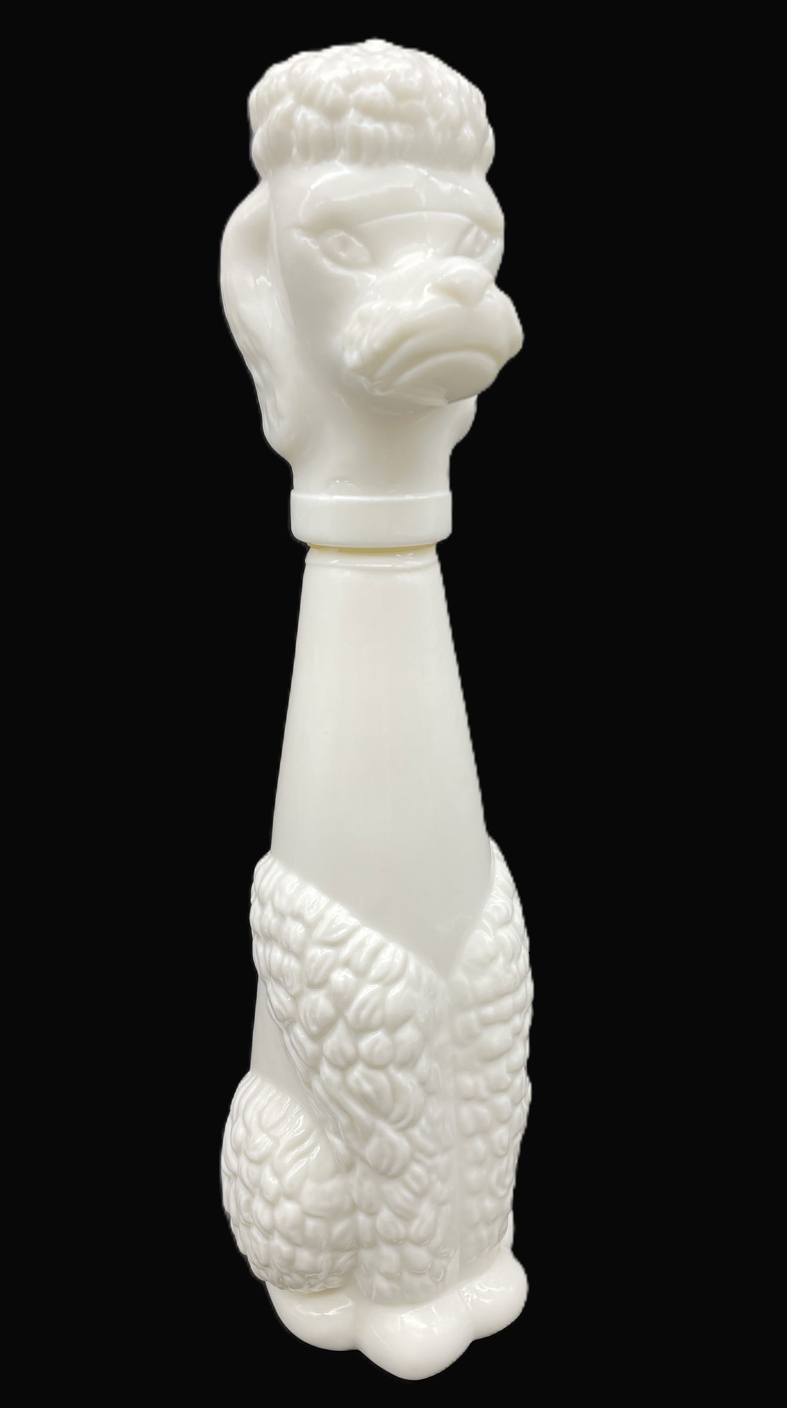 1970s MilkGlass Poodle Dog DECANTER (1 of 8)
