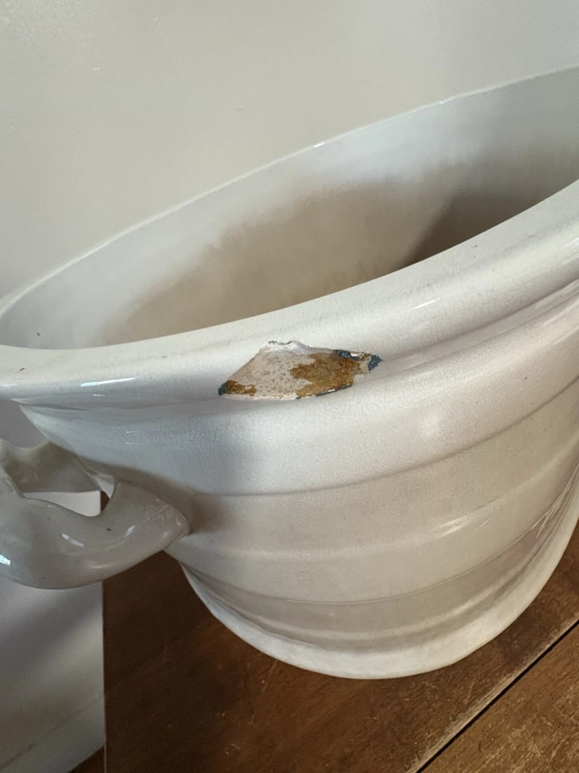 Antique Ironstone Footbath - 9