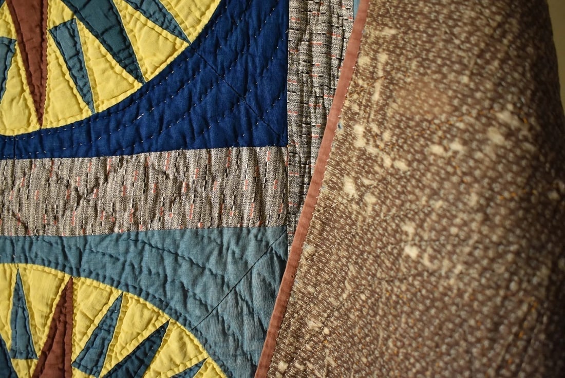 1870's Mariner's Compass Quilt - 14