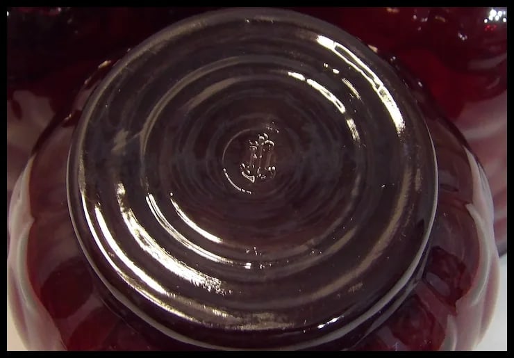 Anchor Hocking Royal Ruby Bubble Glass 12 oz. Flat Tea Glasses - 5