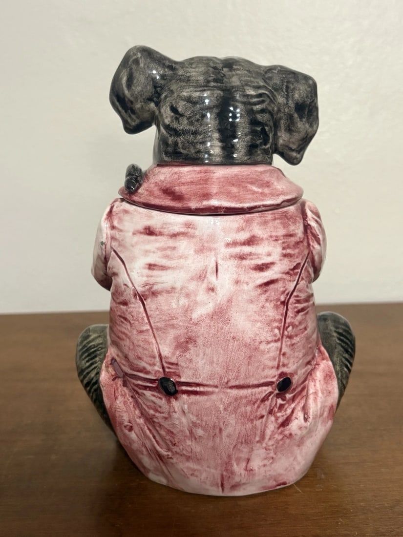 Majolica Elephant Humidor - 3