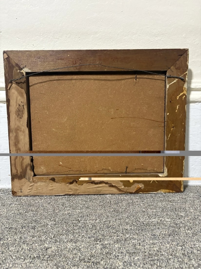 1935 Artist Signed Oil On Board Landscape Painting - 5