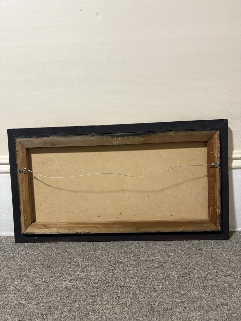 Artist Signed Oil On Canvas Landscape Painting - 5