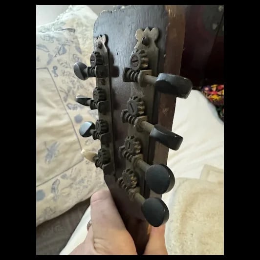 Antique Mandolin Moth inlay 1900s - 17