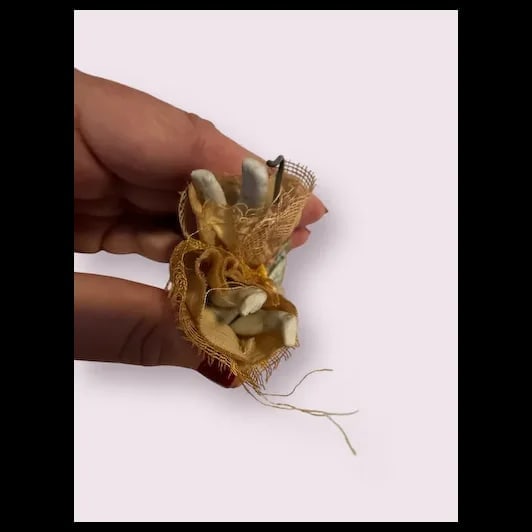 Pr German all Bisque Doll house dolls 2 1/4" jointed arms and legs Factory Original - 4