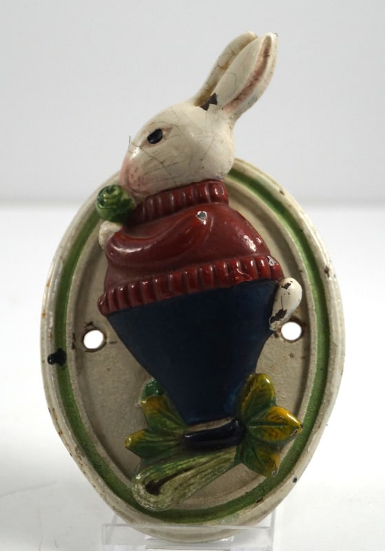 Peter Rabbit Eating Cabbage Cast Iron Doorknocker - 5
