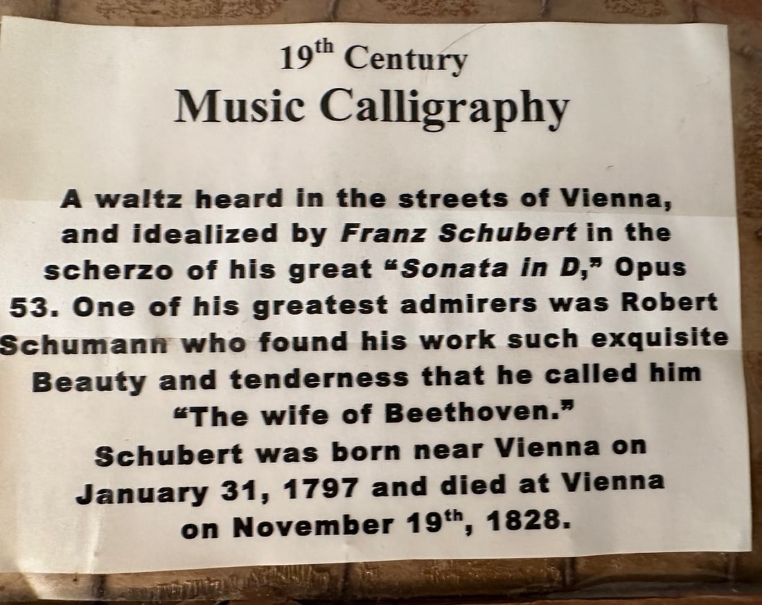 Framed Musical Calligraphy - 3