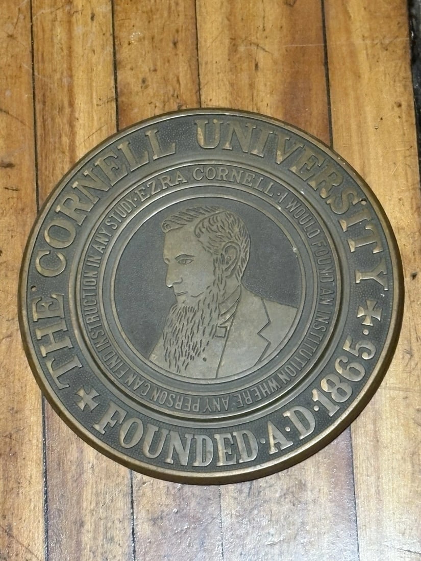 Cornell University Bronze Plaque (1 of 2)