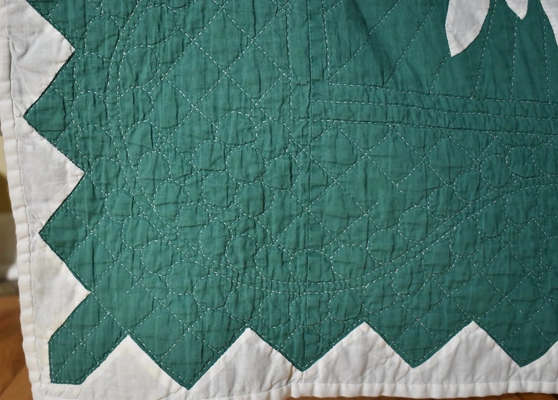40's Snowflake Applique Quilt - 6