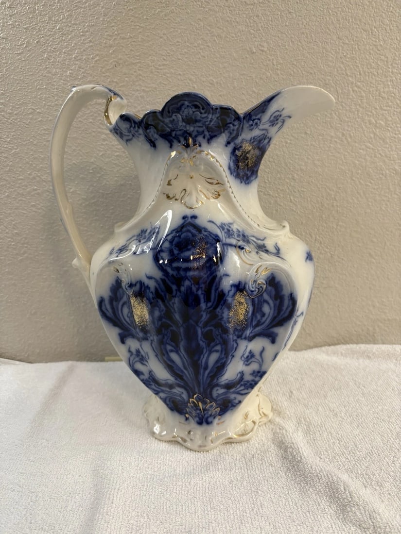 York Flow Blue Pitcher - 3