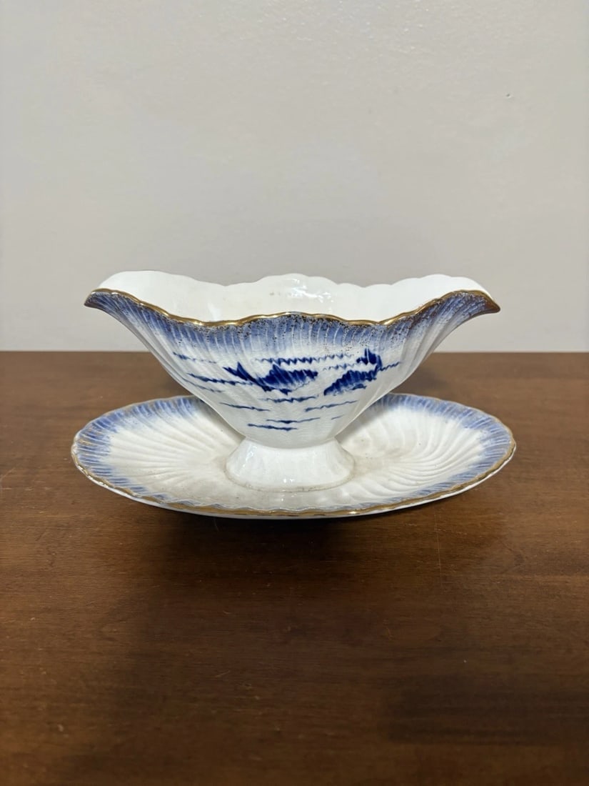 Flow Blue Fish Set Gravy Boat - 3