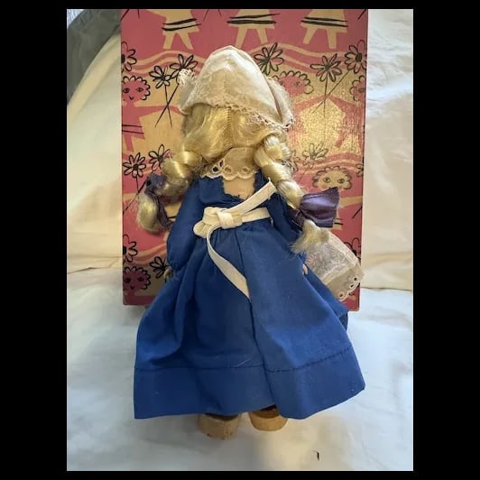 Vintage vogue doll Ginny in box dutch girl painted lash strung 1950s - 14