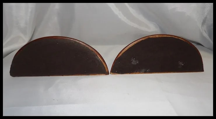 Unique Pair Syroco Wood Composition Bookends - 7