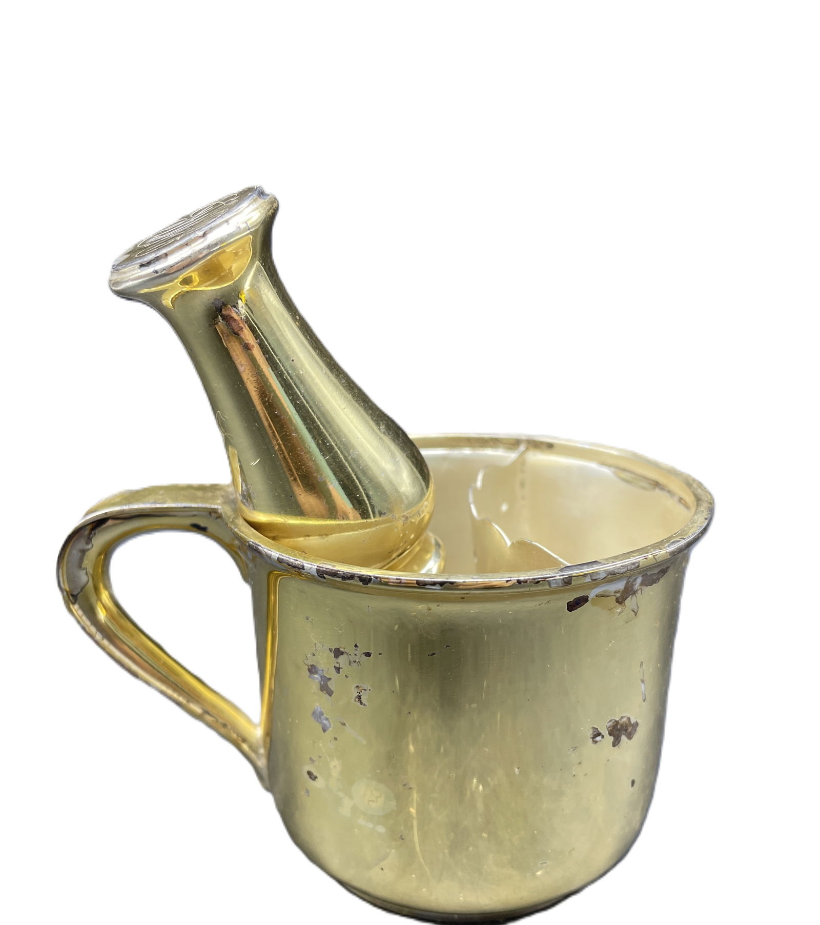 Shaving Mug & Brush Gorham Silver (1 of 8)