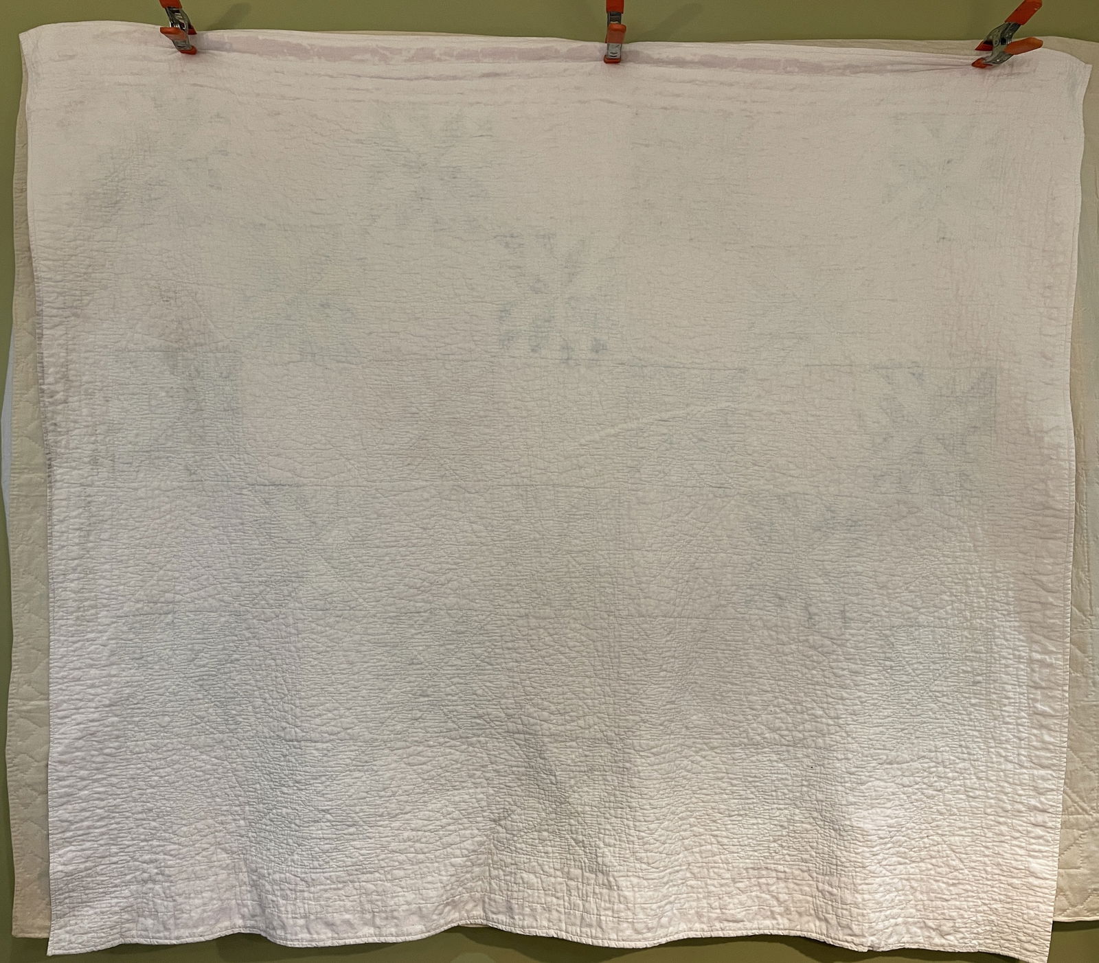 Vintage Snowflake Star Quilt Hand Sewn Patchwork - 6