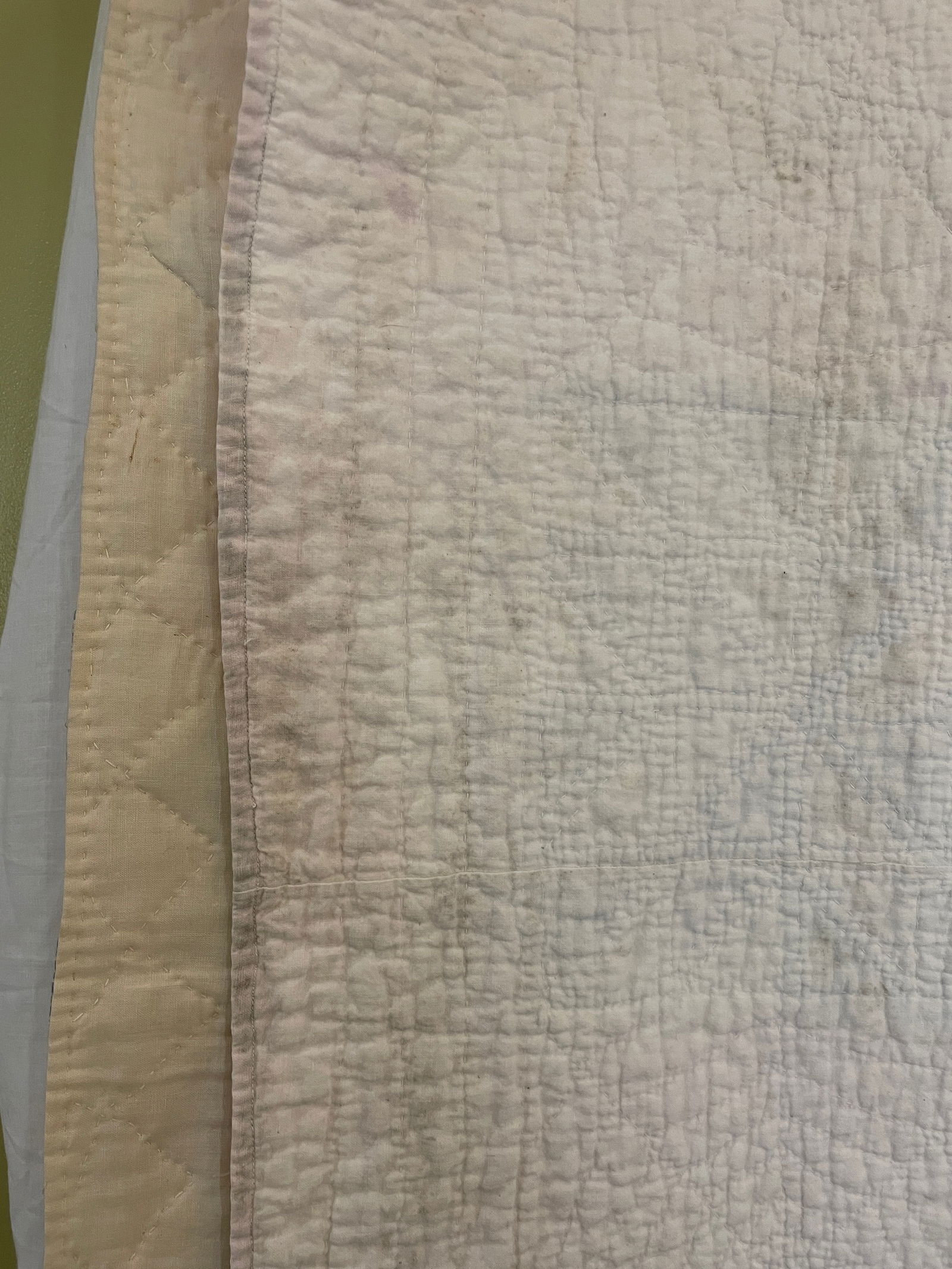 Vintage Snowflake Star Quilt Hand Sewn Patchwork - 7