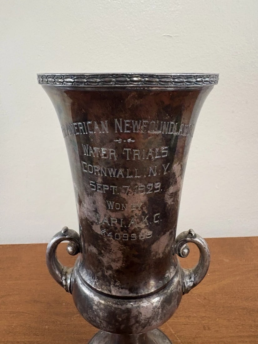 1929 North American Newfound & Club Loving Cup Trophy Cornwall NY - 2
