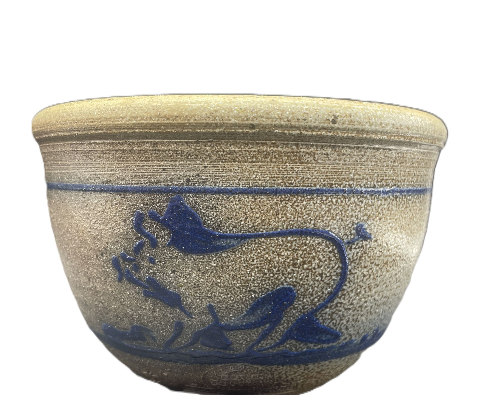 Vintage Rowe Pottery Works Salt Glaze Pig Stoneware Bowl (1 of 7)