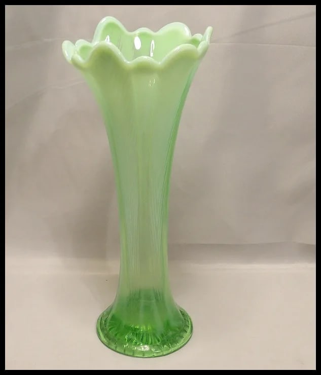 Fenton Opalescent Stretch Vase - 3