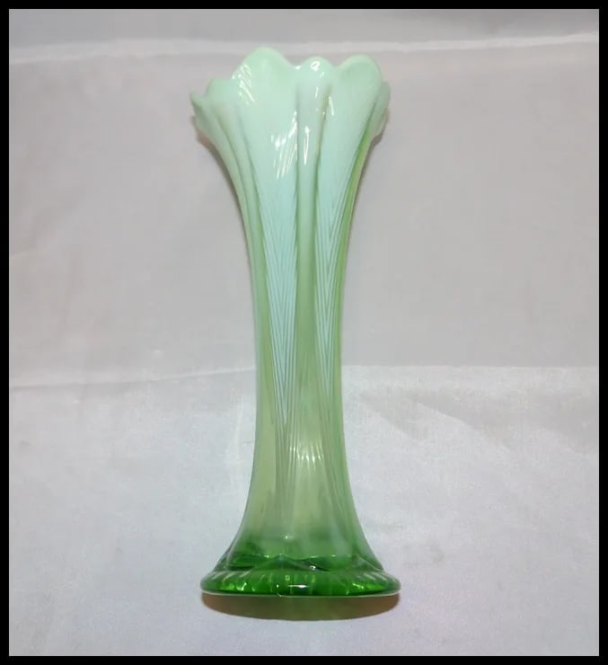 Fenton Opalescent Stretch Vase - 5