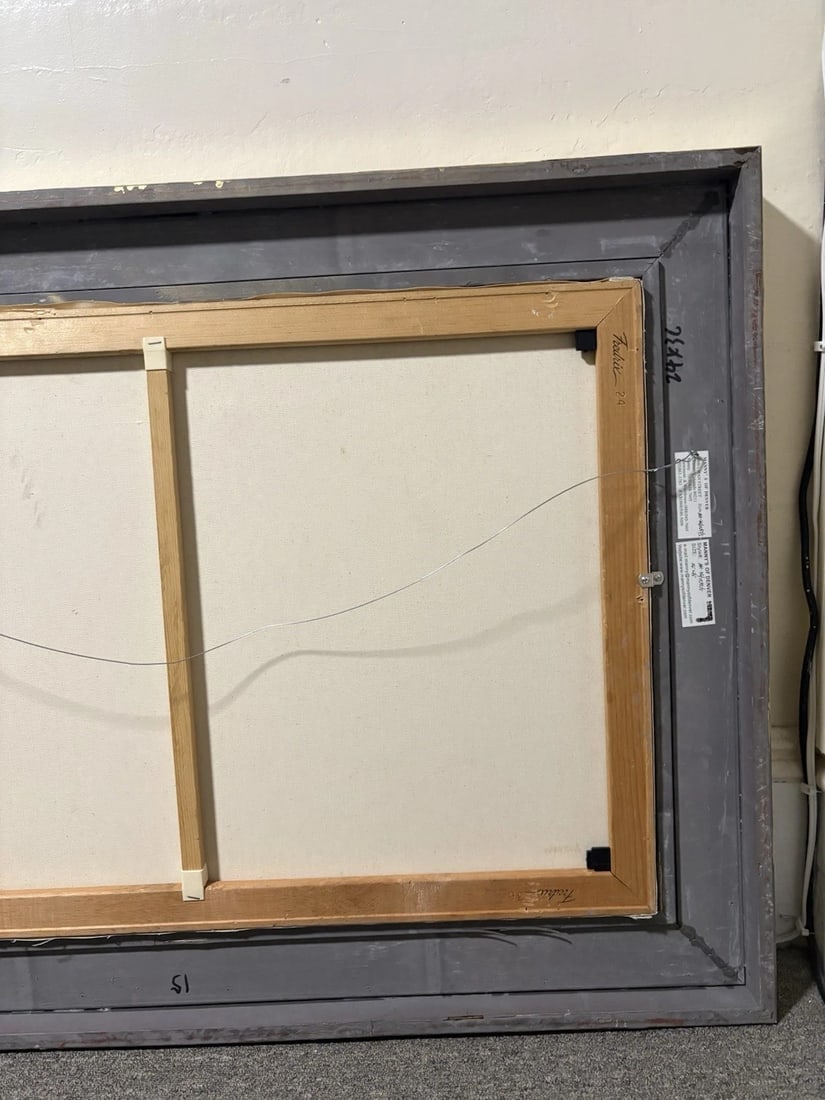 Artist Signed Oil On Canvas Landscape Painting - 14