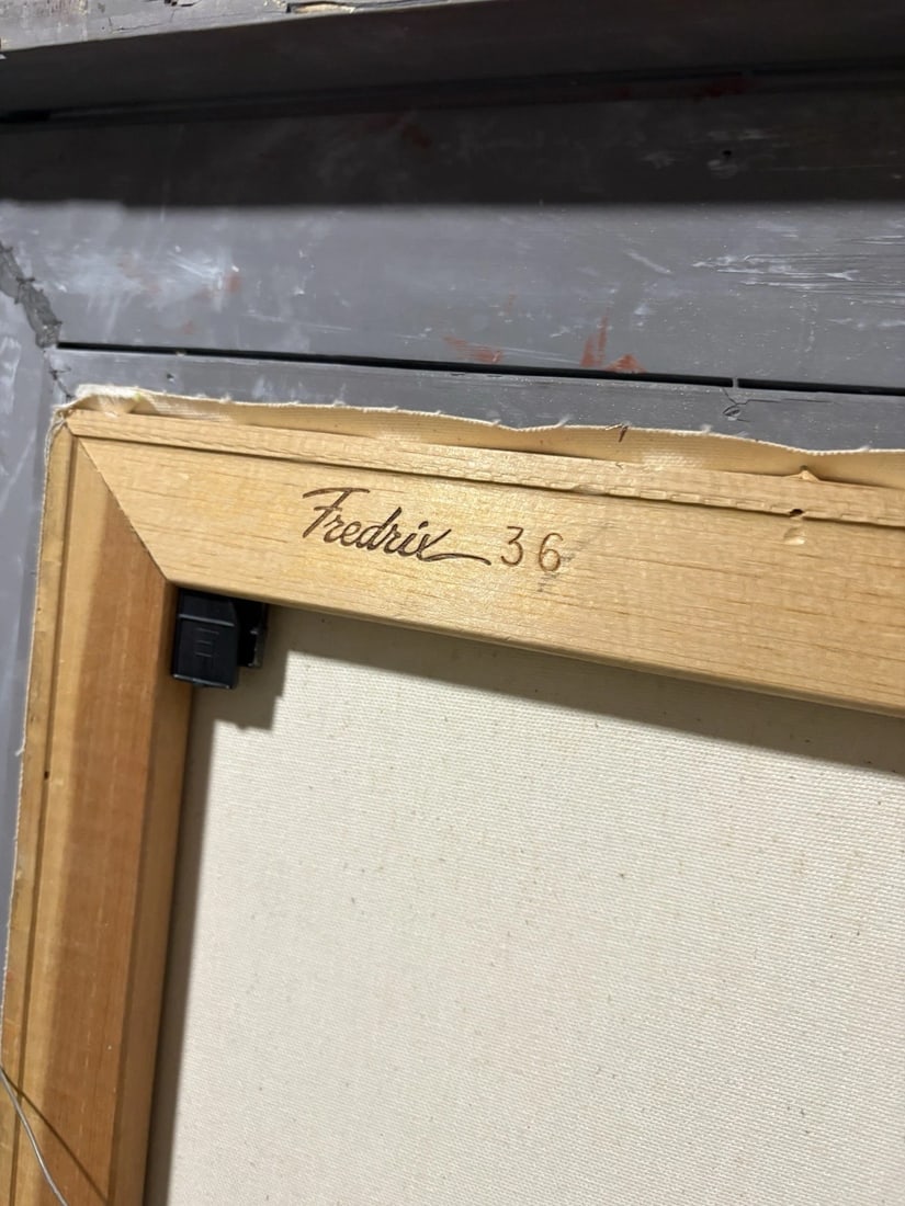 Artist Signed Oil On Canvas Landscape Painting - 15