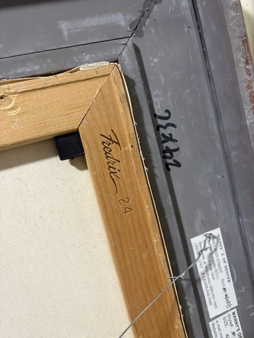 Artist Signed Oil On Canvas Landscape Painting - 16