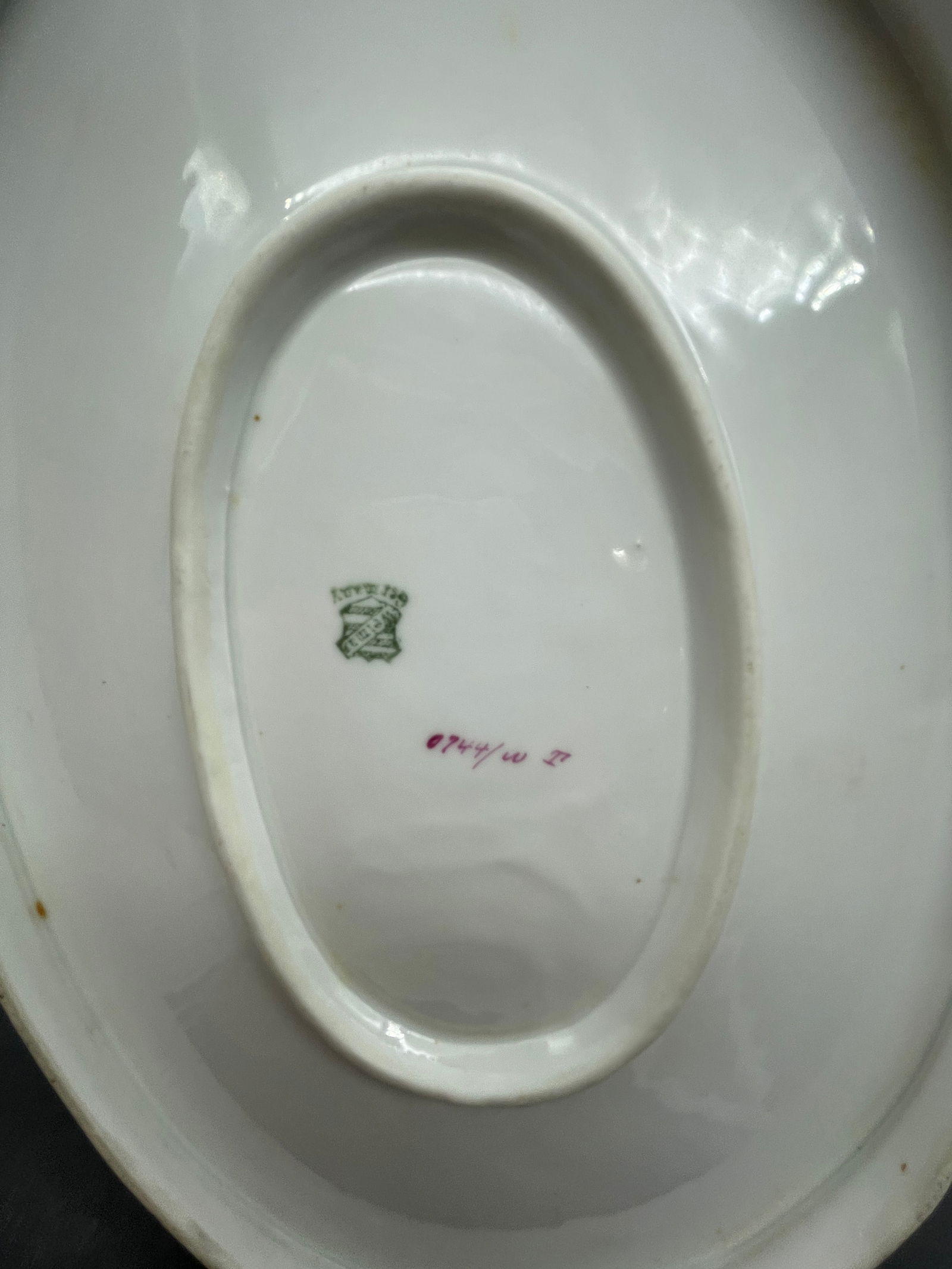 WEIMAR GERMANY SERVING PLATTER and PLATES ASPARAGUS - 3