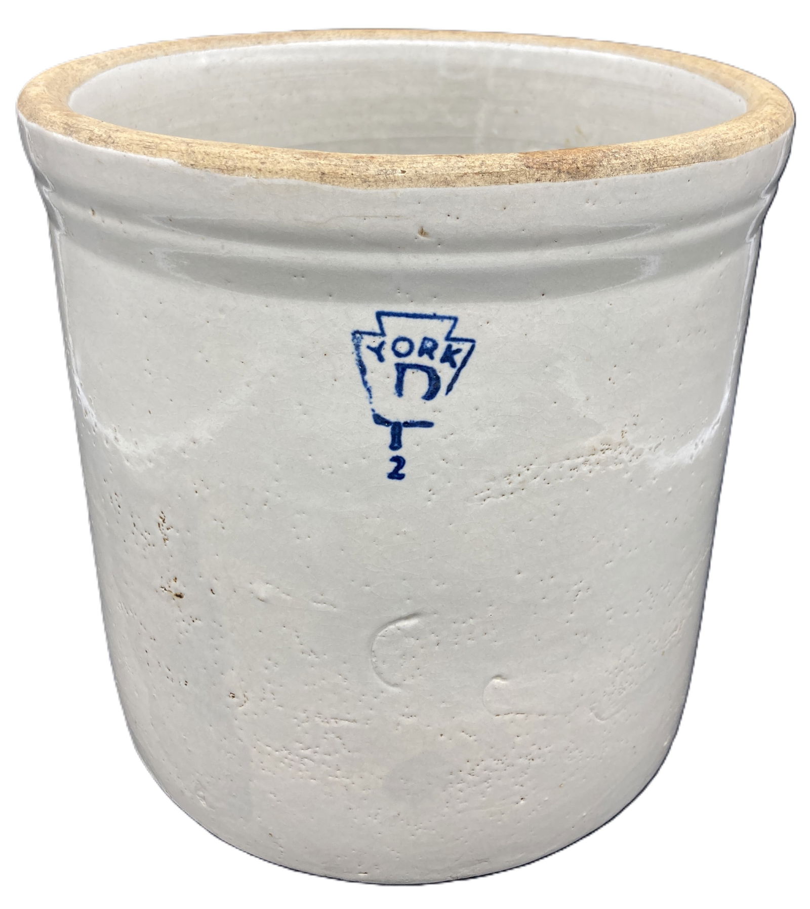 ANTIQUE STONEWARE CROCK (1 of 8)