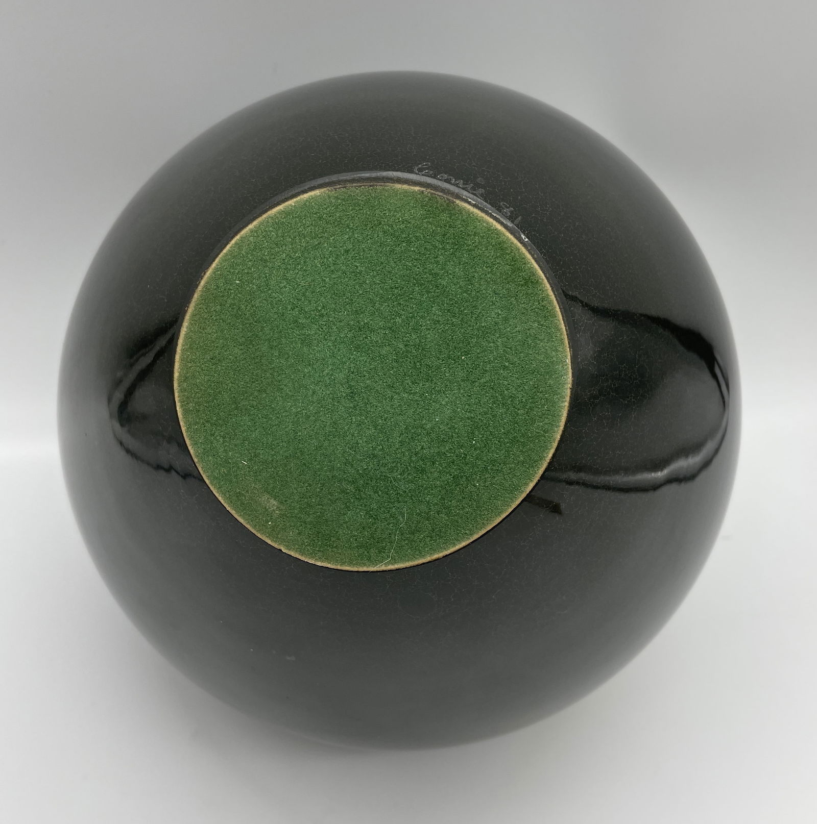 STUDIO ART GLASS VASE RONALD GUY CORRIE, SIGNED DATED 1981 - 7