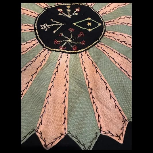 Antique Crazy Quilt Top 72”x82” Hand Stitched Patchwork Wool Quilt - 3