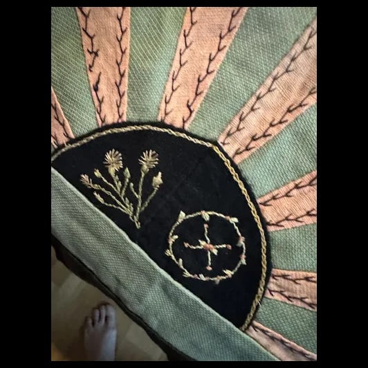 Antique Crazy Quilt Top 72”x82” Hand Stitched Patchwork Wool Quilt - 4