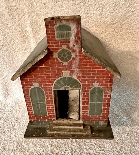 Small Wooden Cigar Box Church, Late 19th C (1 of 6)