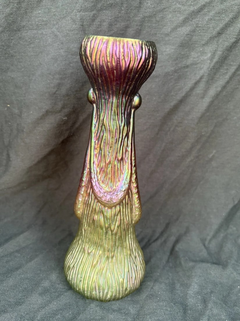 Bohemian Art Glass Vase - 3