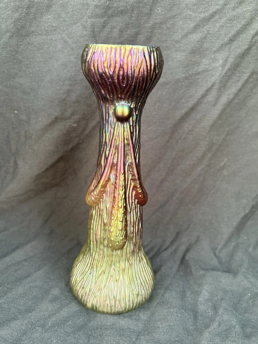 Bohemian Art Glass Vase - 4