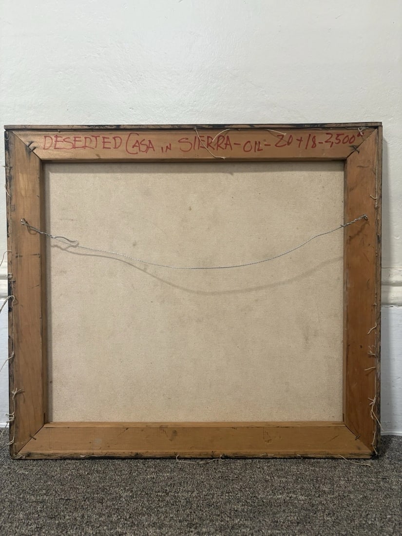 Paul Jack Maroon Oil On Canvas Sierra Nevada Mts California Landscape Painting - 3