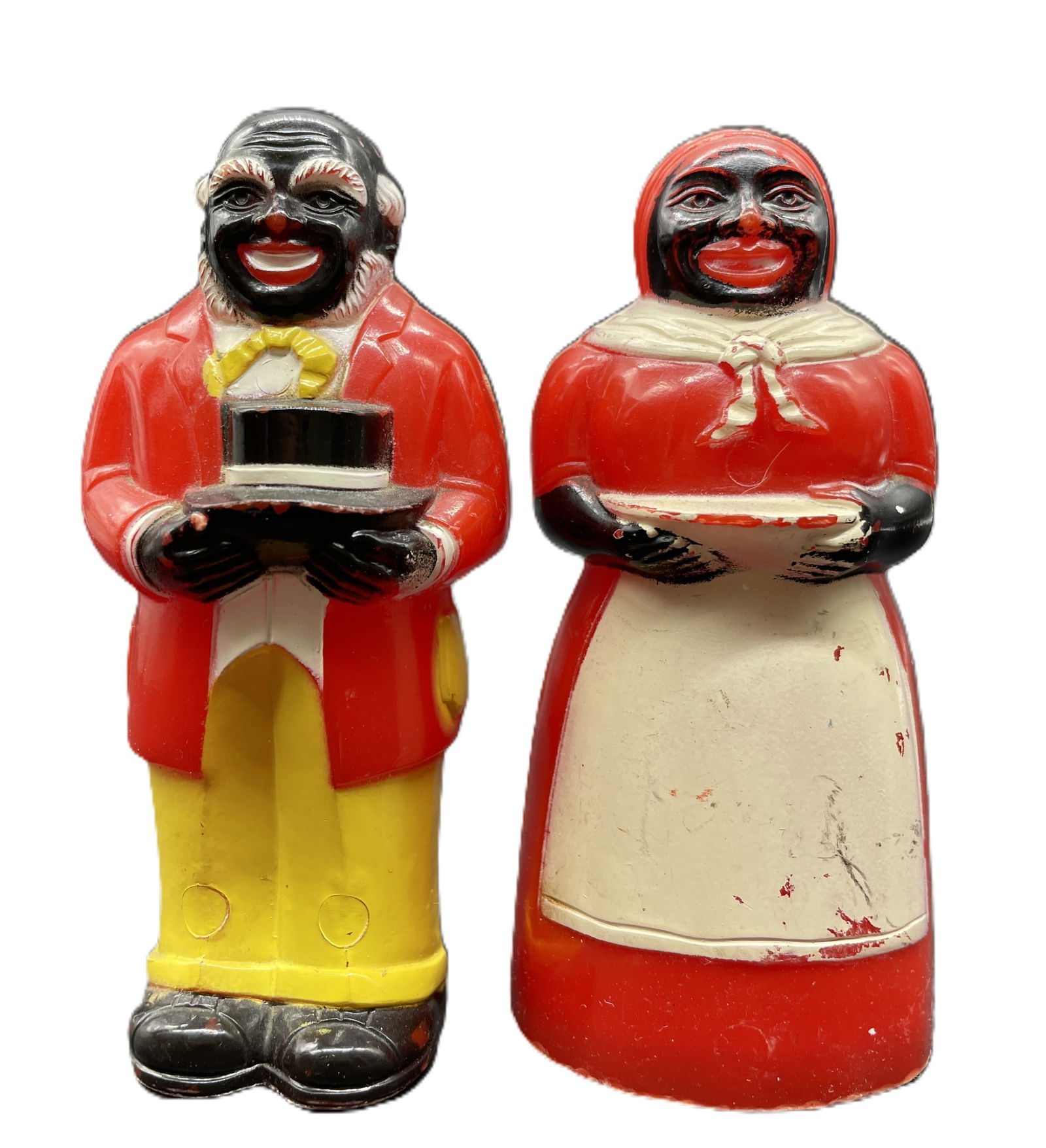 VINTAGE F&F Mold SALT AND PEPPER SHAKERS 3.5" (1 of 7)