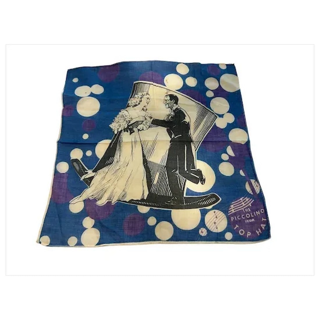 Vintage Fred Astaire Handkerchief - 'The Piccolino from Top Hat', 1935 - 6