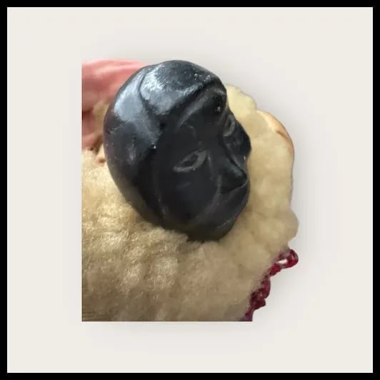 Vintage Eskimo Soapstone Doll CANADA 13" - 5