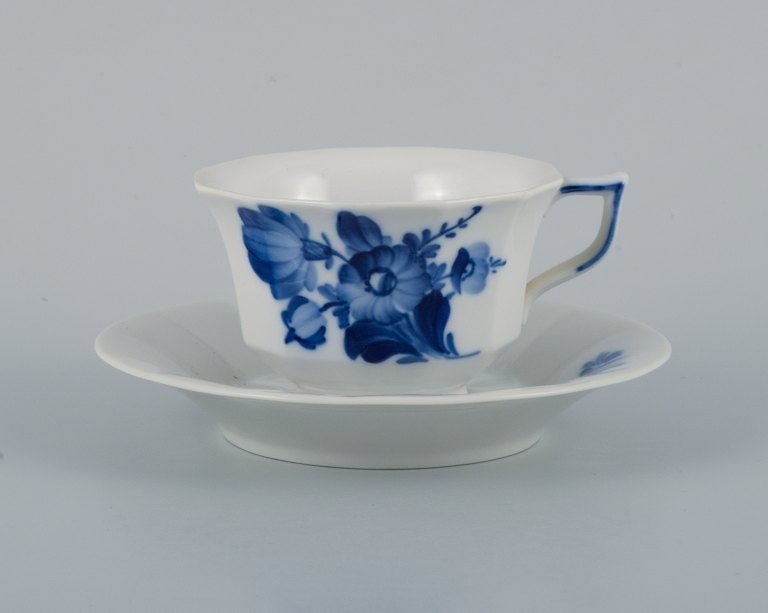 Royal Copenhagen, blue flower angular, coffee service for six people. Consisting of six coffee cups - 4