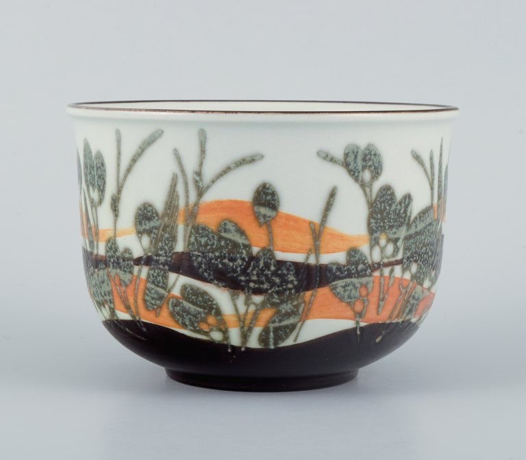 Ivan Weiss for Royal Copenhagen, vase and bowl in faience. - 4
