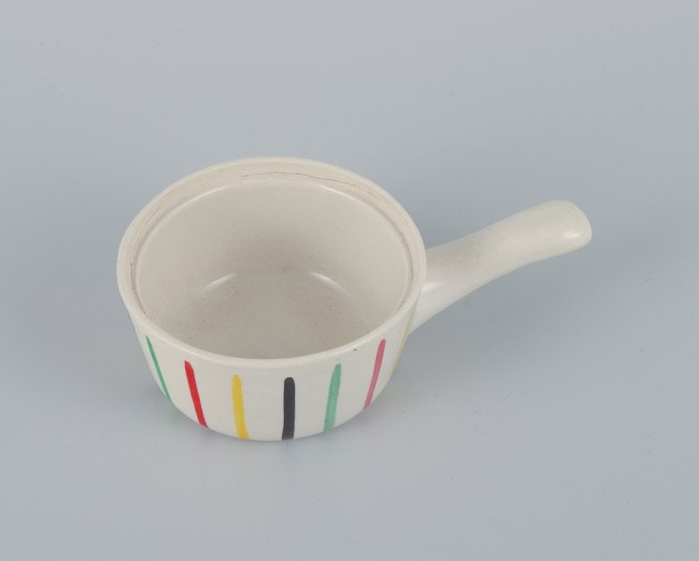 Longchamp, France, hand painted, six piece children's service in faience. - 3