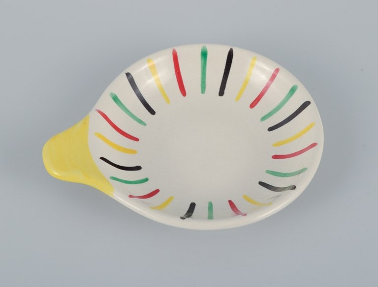 Longchamp, France, hand painted, six piece children's service in faience. - 5