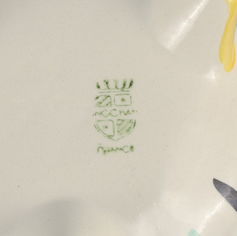 Longchamp, France, hand painted, six piece children's service in faience. - 9