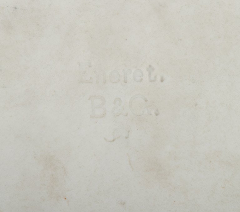 Bing & Grøndahl after Thorvaldsen. Antique biscuit wall plaque with angels in relief. 1870/80s. - 5