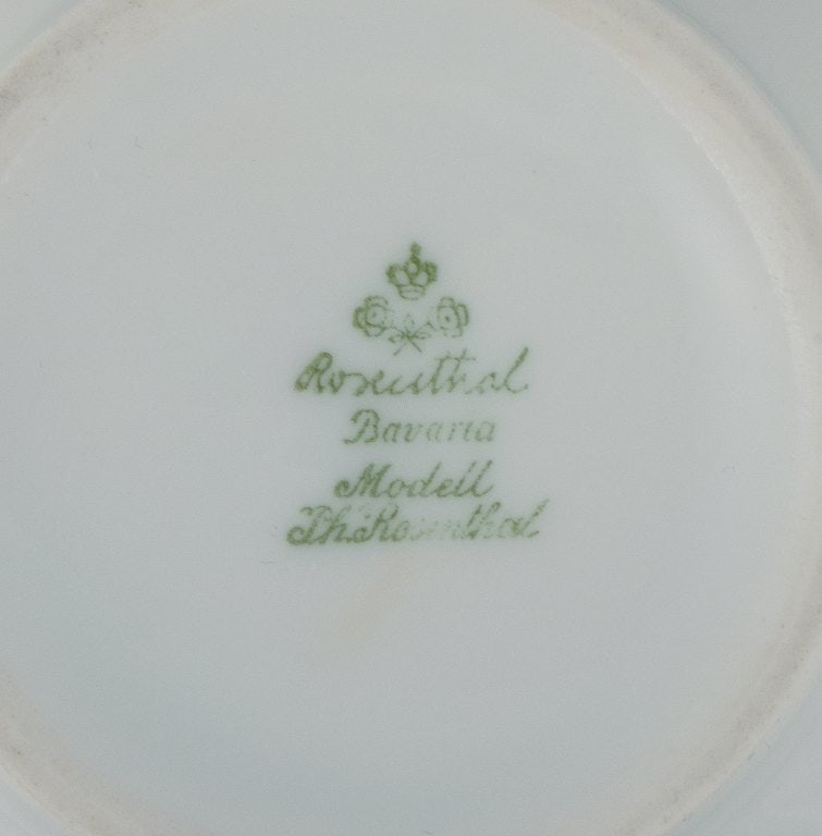 Rosenthal, a tea set consisting of teapot, creamer and sugar bowl. - 7