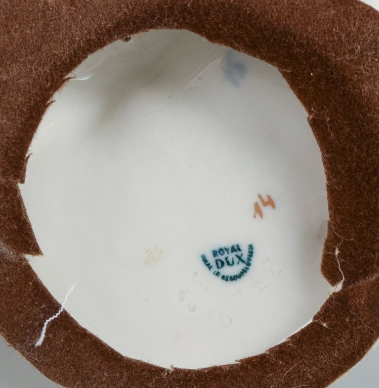 Royal Dux. Rococo couple in hand-painted porcelain. - 8