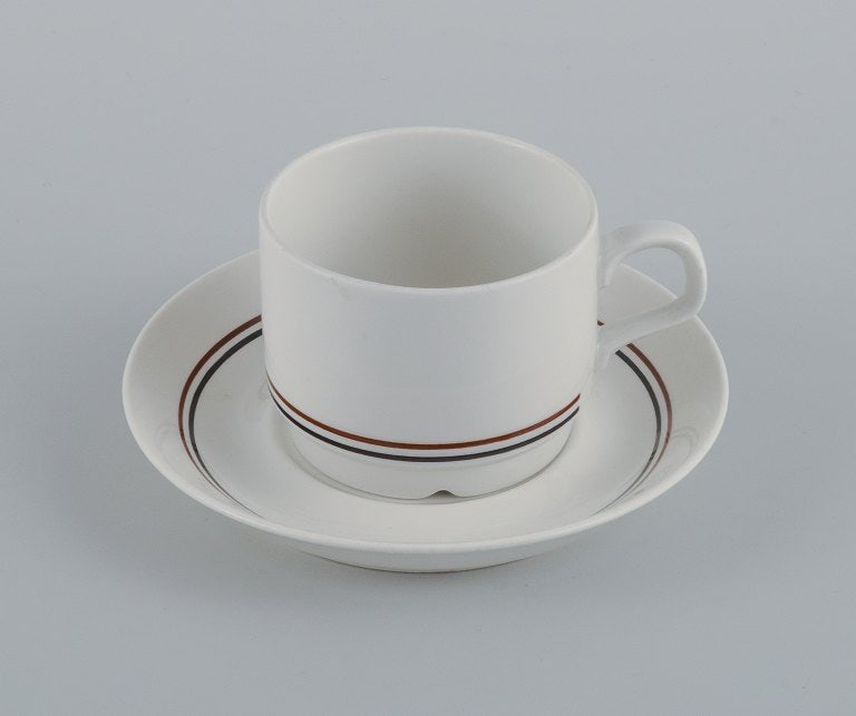 Rörstrand coffee service for four people. Swedish design, 1960s. Consisting of four coffee cups - 3